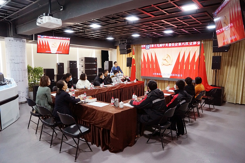 ZOBO绿巨人app入口二维码党支部丨开展“学习贯彻党的十九届六中全会精神”主题党日活动