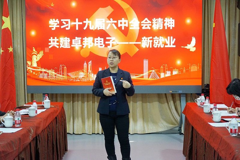 ZOBO绿巨人app入口二维码党支部丨开展“学习贯彻党的十九届六中全会精神”主题党日活动