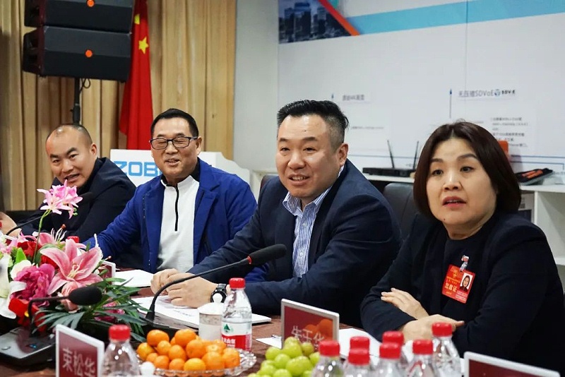 周口市总工会一行莅临ZOBO绿巨人app入口二维码